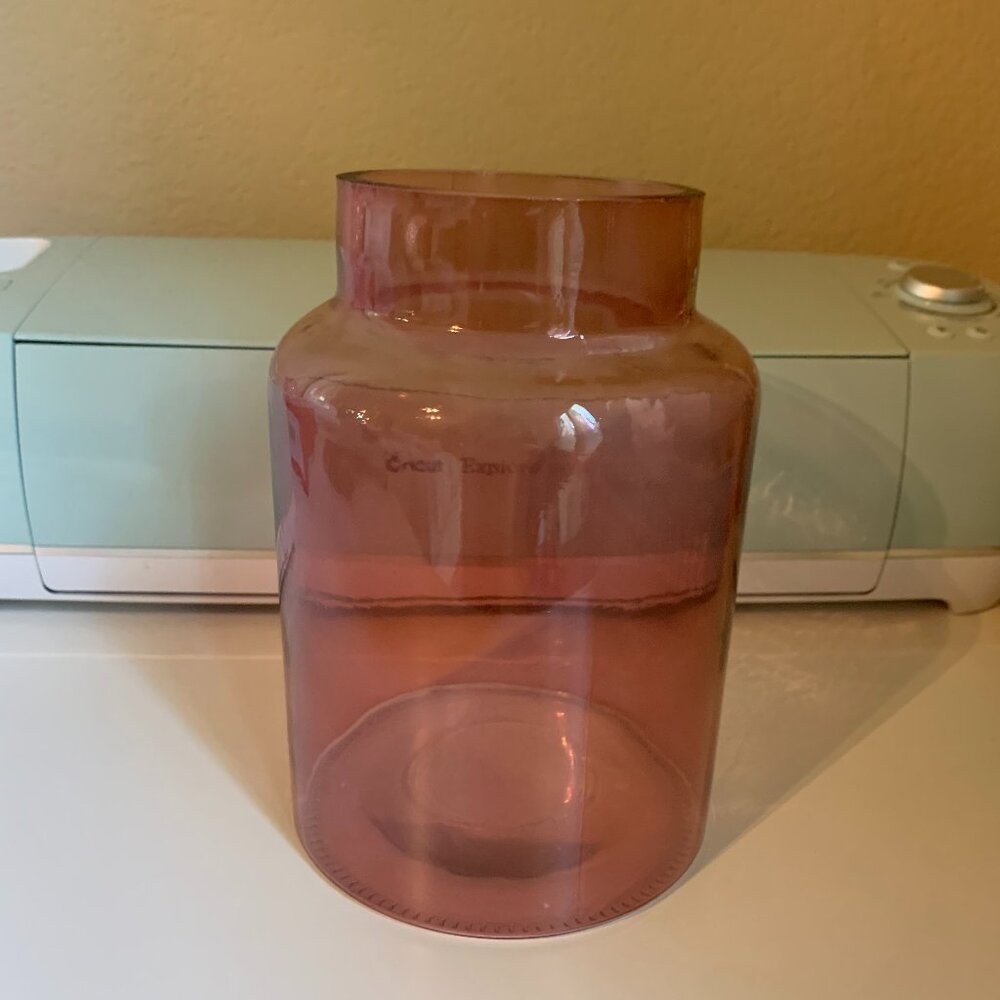 Glass Vase, Purple